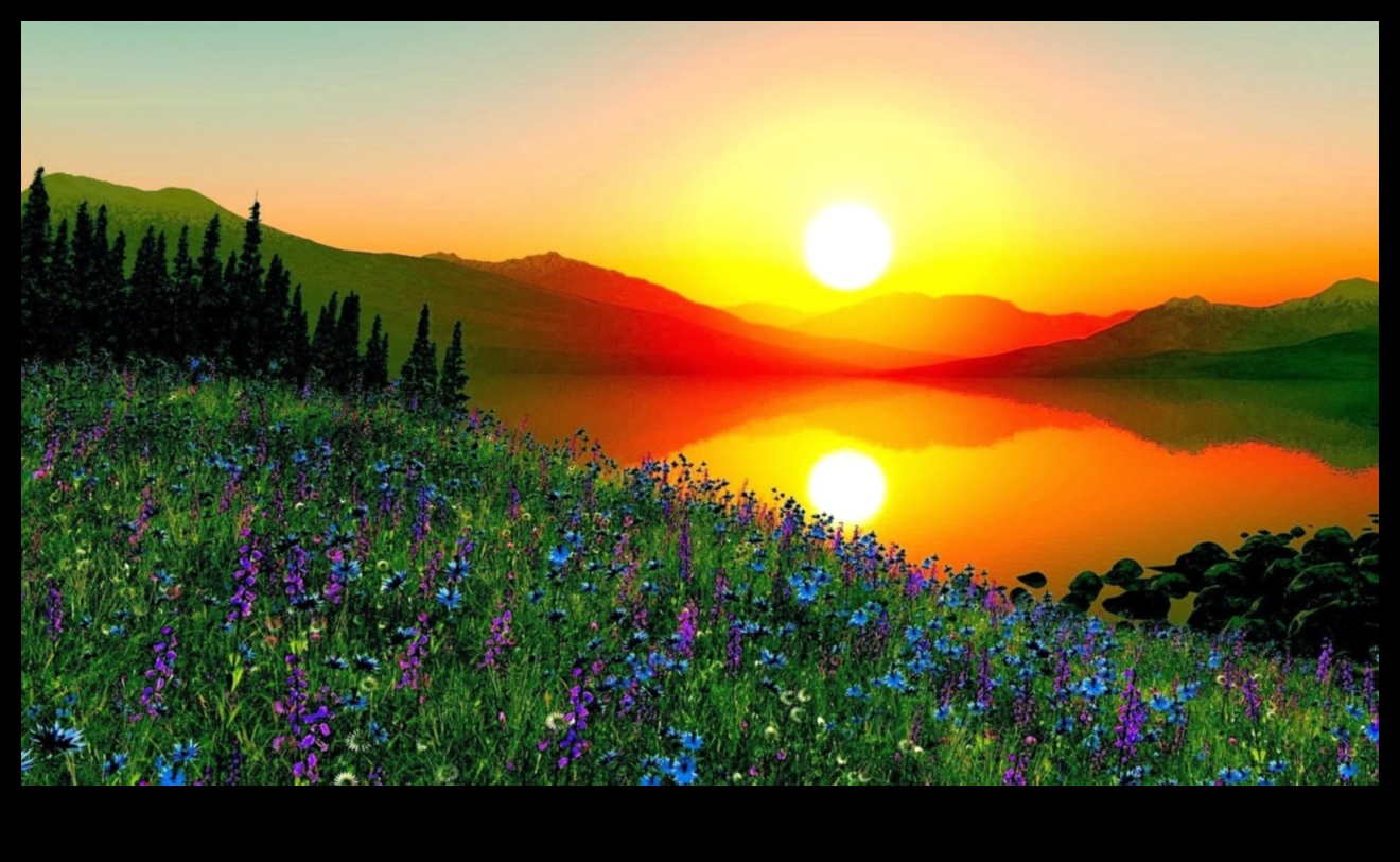 שלווה של זריחה: אור בוקר בהגדרות טבעיות