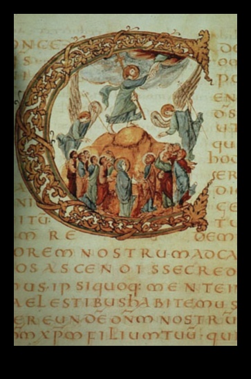 הצבעים הקרולינגיים: הפלטה התוססת של כתבי יד גותיים