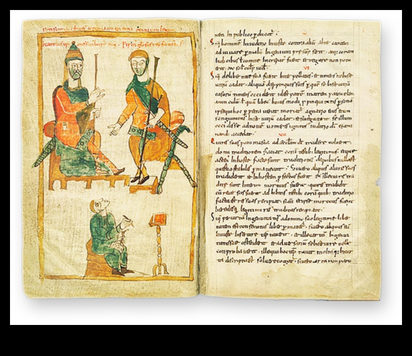 הצבעים הקרולינגיים: הפלטה התוססת של כתבי יד גותיים